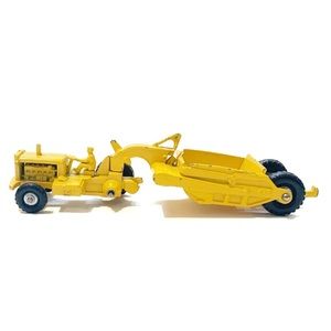 Vintage Lesney 1960s CAT DW20 Yellow Tractor No 1 Earth Mover Die Cast England